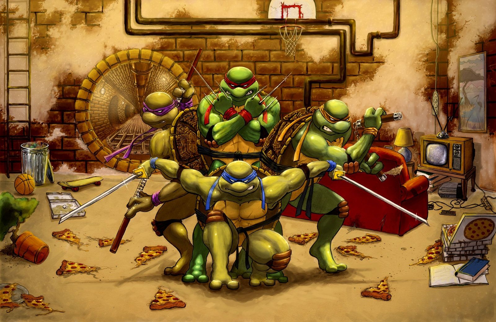 Tartarughe Ninja gruppo fumetto, 1600x1041 900p, MacBook Air