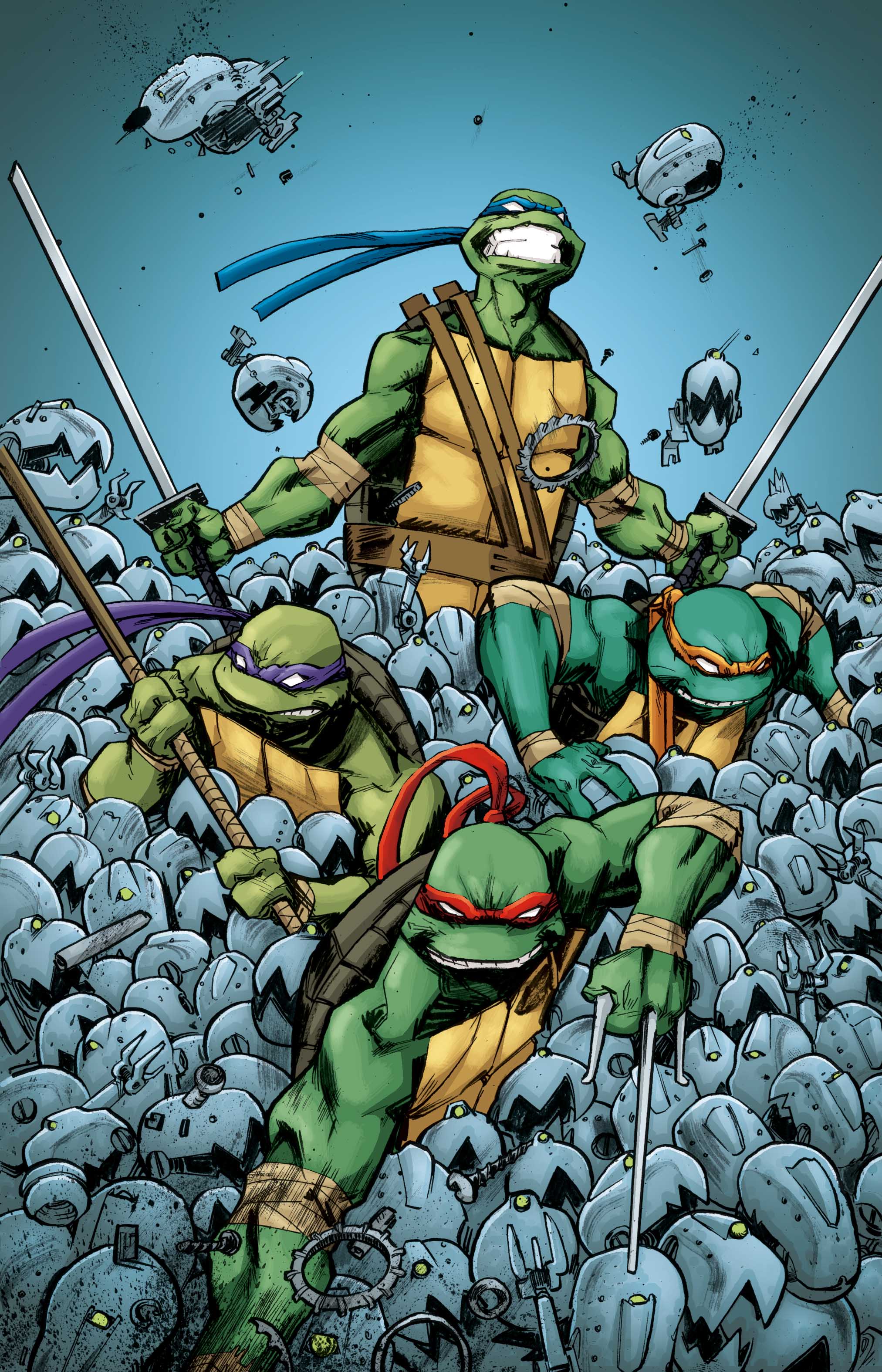 Tartarughe Ninja gruppo combattimento, tartarughe mutanti, 2025x3150 Full HD Verticale, Smartphone