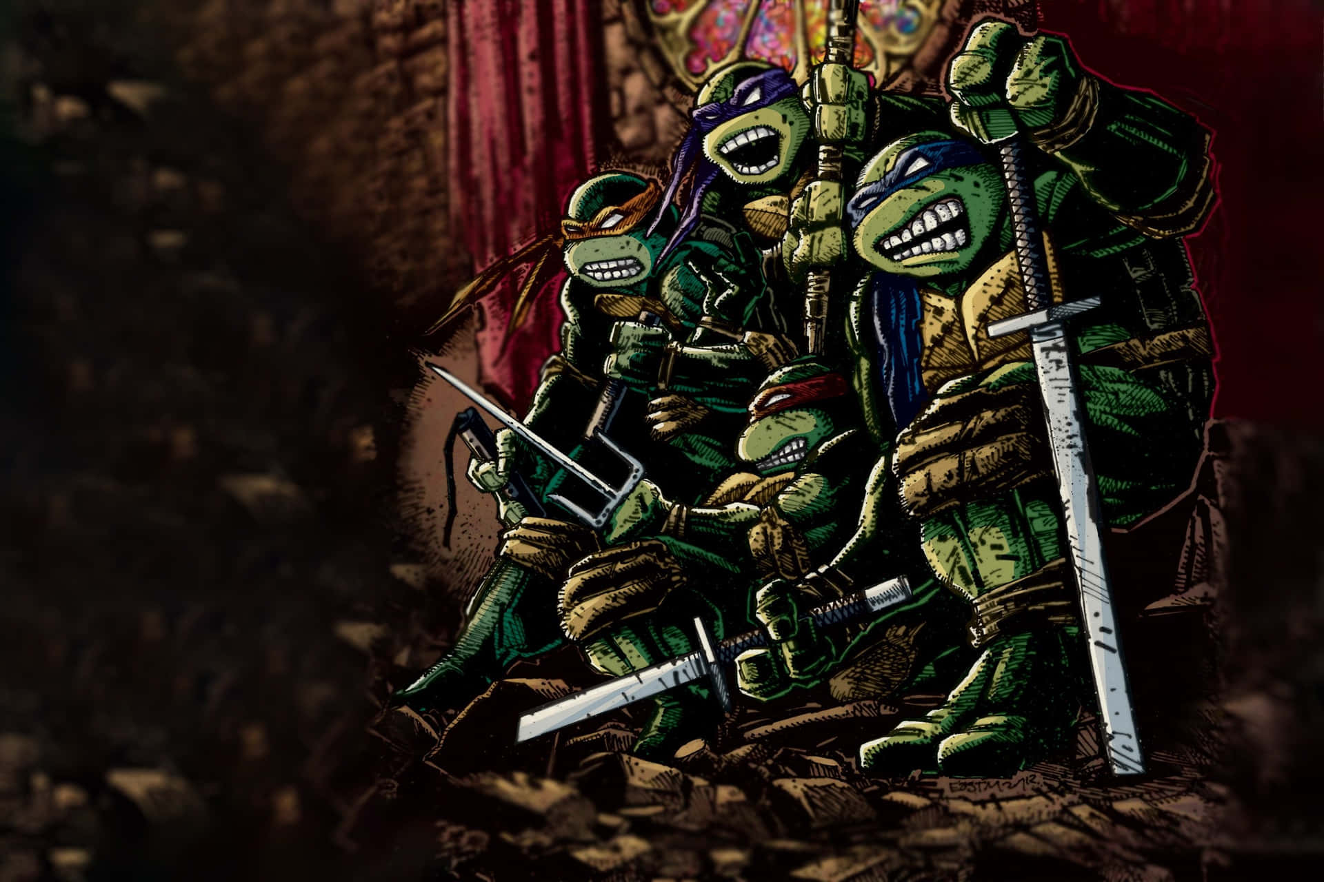 Tartarughe Ninja quartetto armato, 1920x1280 Full HD+, Desktop
