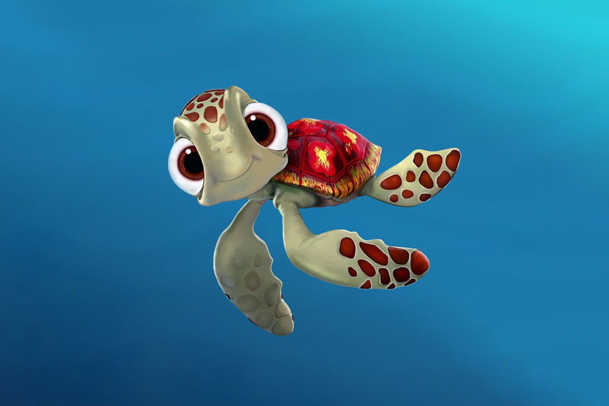 Tartaruga cartone animato blu, 1200x800 HD, Desktop