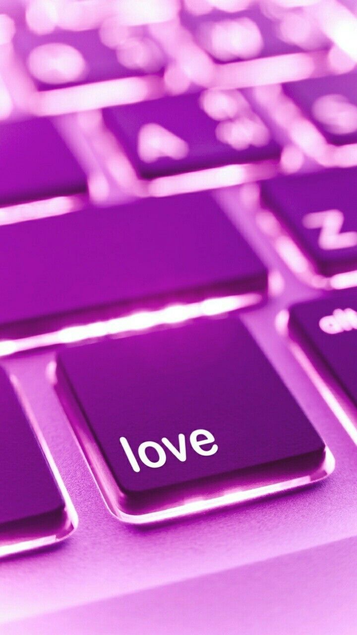 Tastiera viola con tasto love, 720x1280 Verticale, Xiaomi
