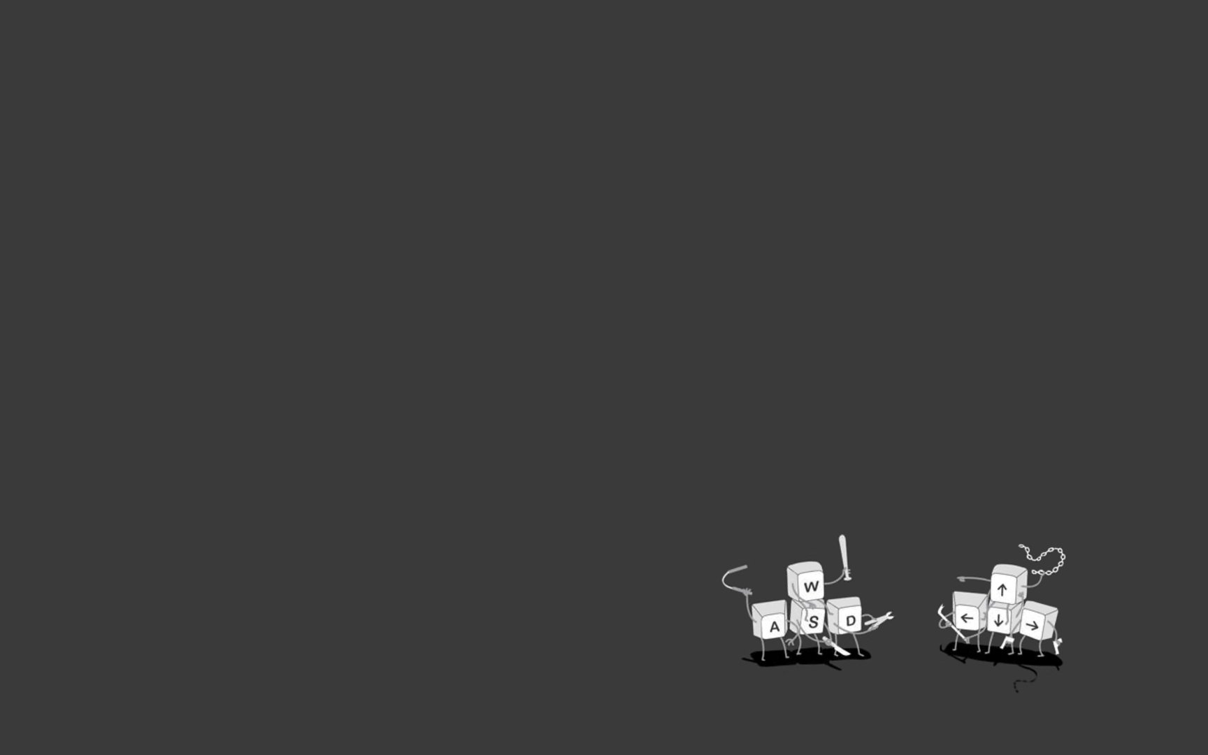 Cubetti robot su tastiera disegnata, 1728x1080 HD, Desktop