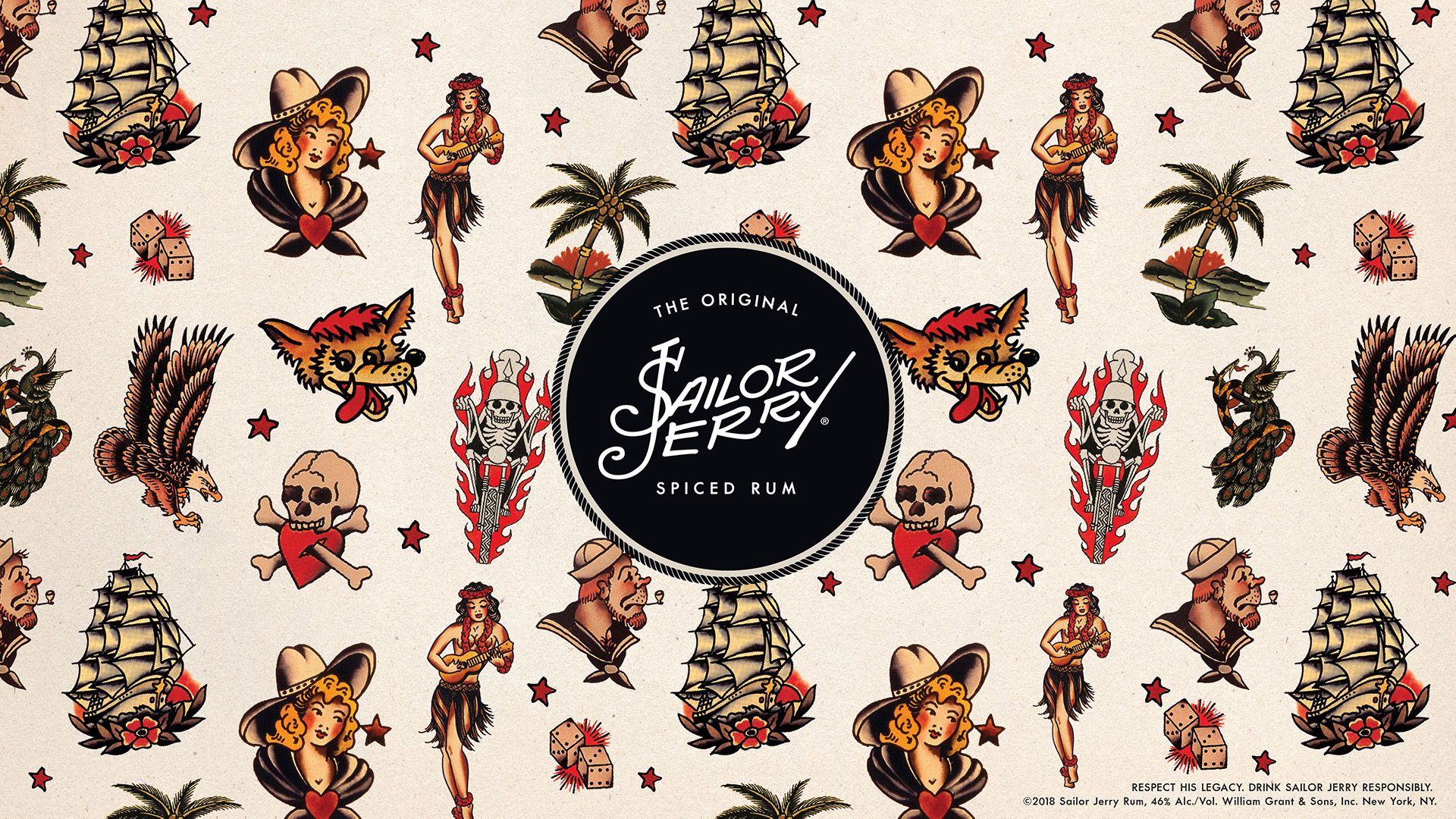 Tatuaggi old school Sailor Jerry, 1920x1080 Full HD 1080p, HP Laptop