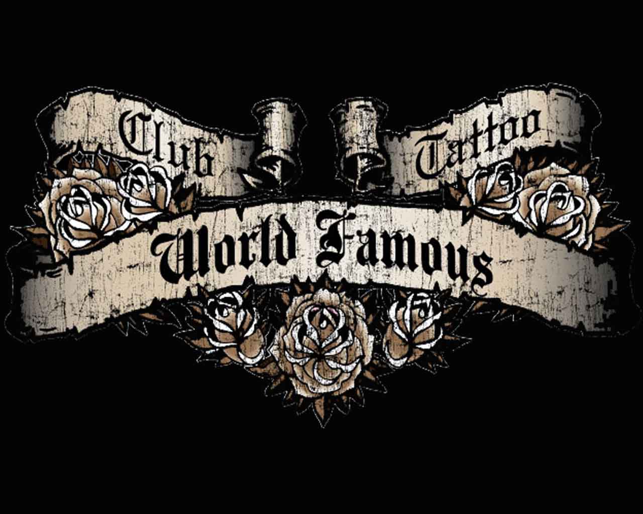 Club Tattoo logo rose, 1280x1024 720p, Dell XPS