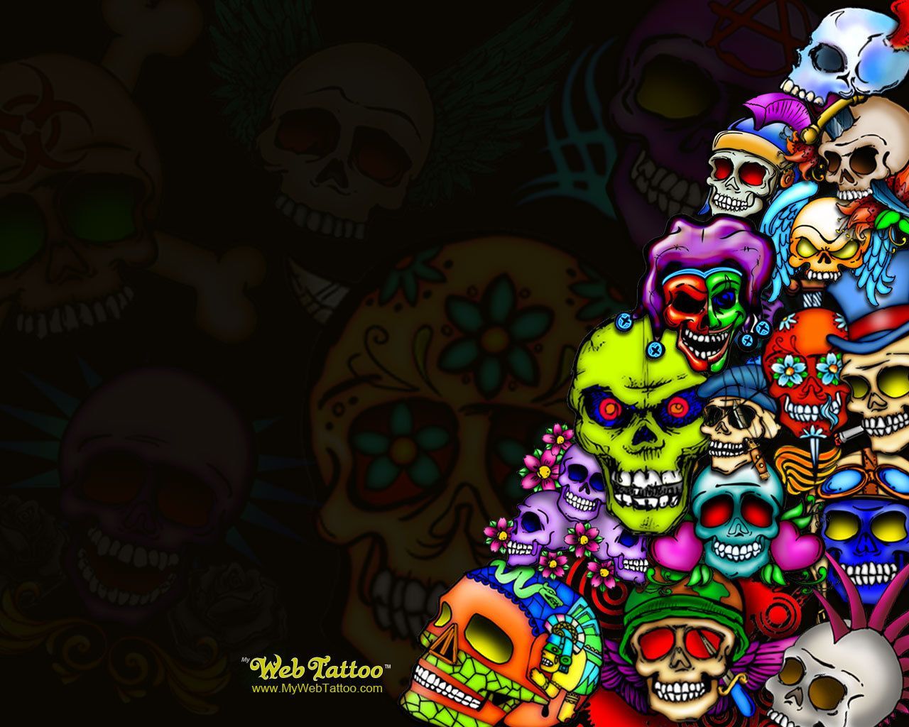 Uomo tatuato teschio viso, 1920x1080 Full HD 1080p, Ultrabook