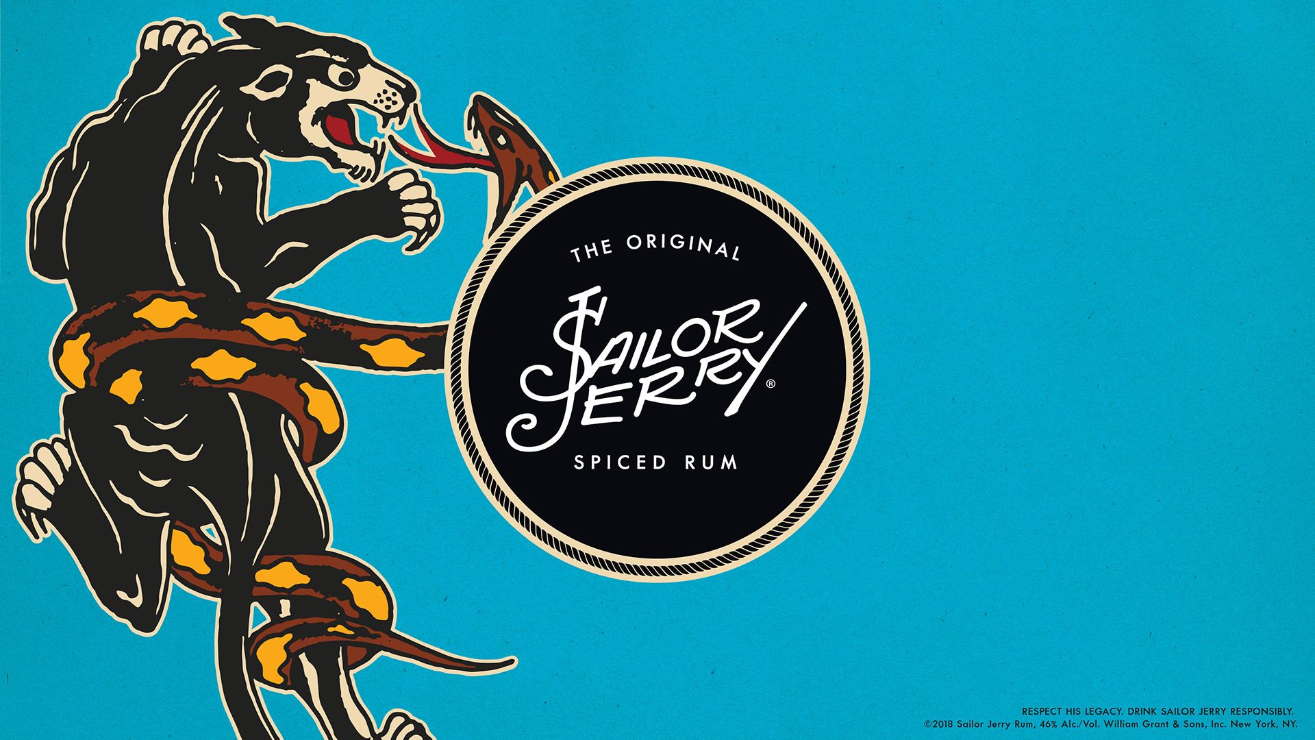 Pantera e serpente tatuaggio Sailor Jerry, 1920x1080 Full HD 1080p, ROG Asus Laptop