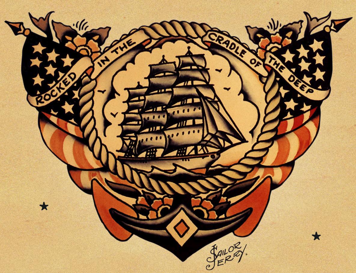 Nave veliero tatuaggio tradizionale, 1185x910 HD, Laptop