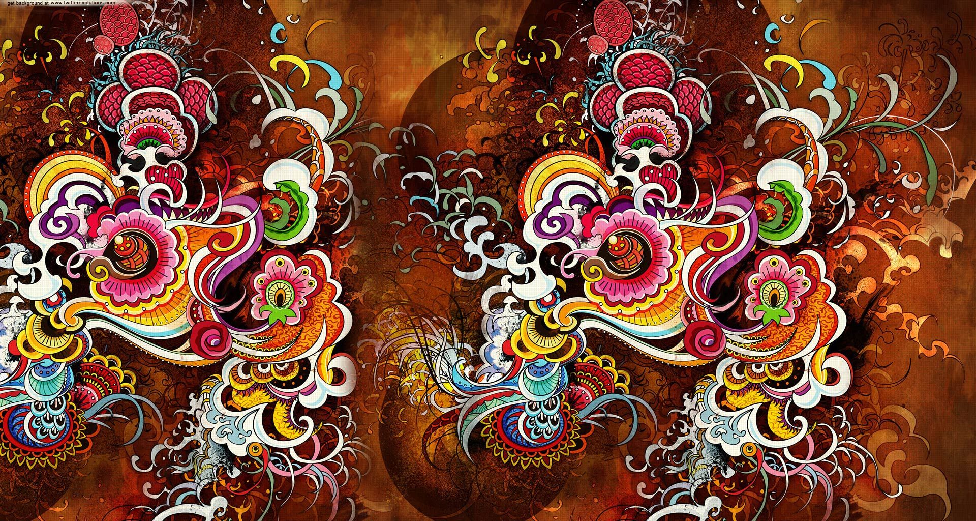 Motivo tatuaggio tradizionale colorato, 1920x1024 Full HD, Desktop