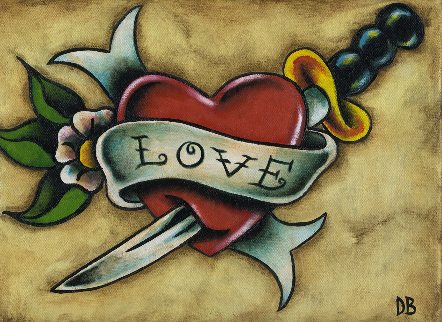 Tatuaggio cuore pugnale love, 1500x1093 HD, Desktop