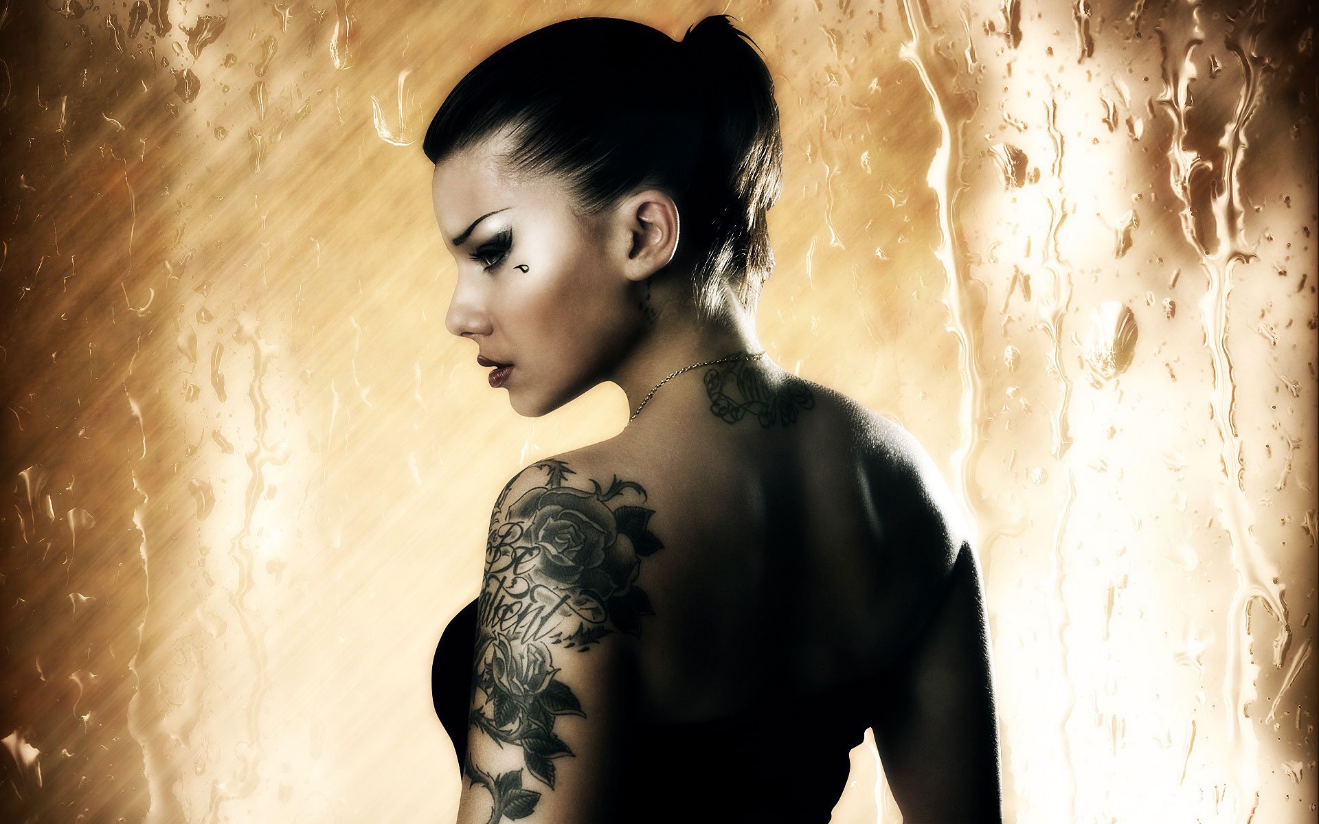 Donna con tatuaggi braccio, 1920x1200 Full HD+, Laptop