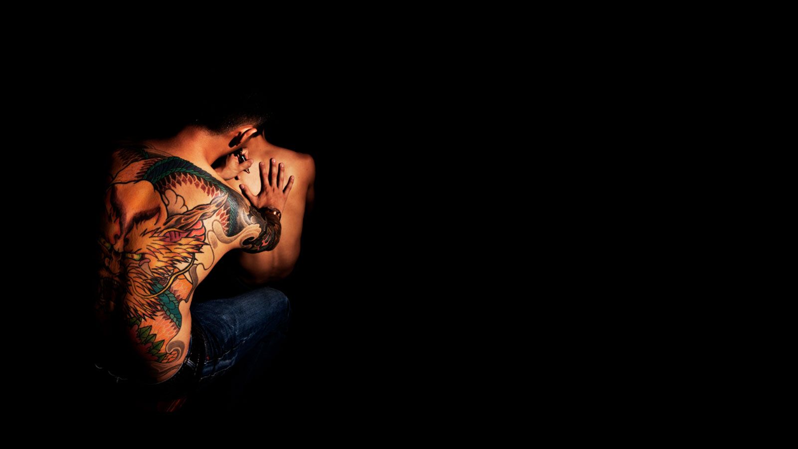 Braccio con tatuaggio drago, 1600x900 HD, Desktop