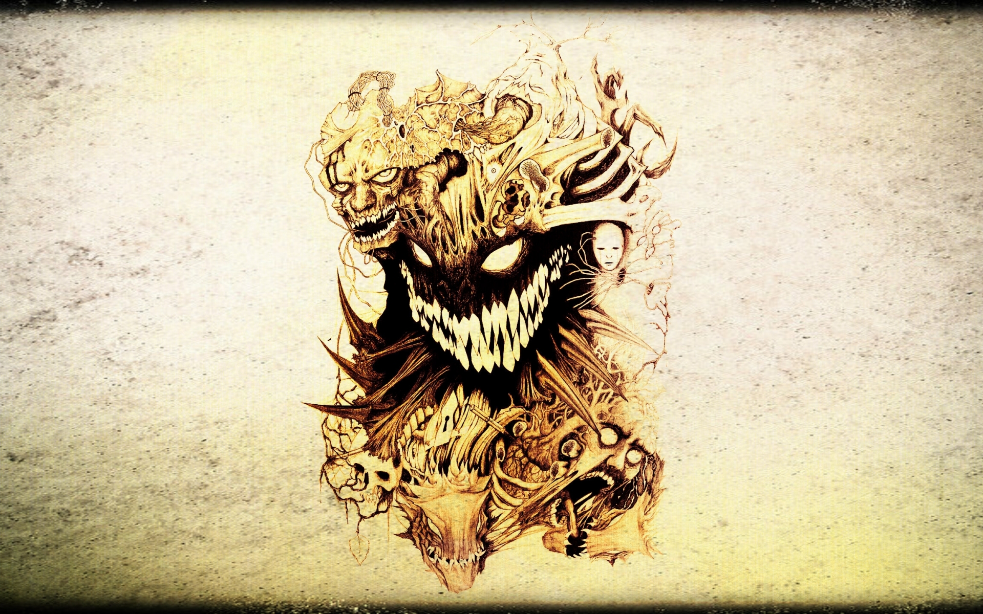Tatuaggio teschio demoniaco fiamme, 1920x1200 Full HD+ WUXGA, PC Desktop