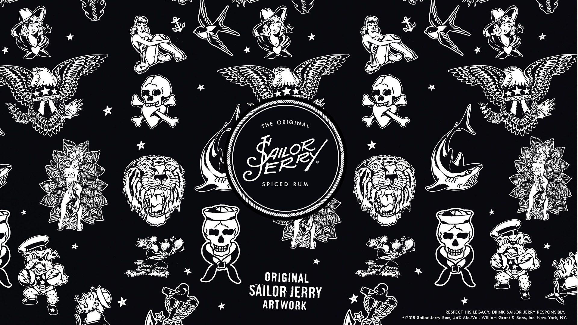 Tatuaggi vintage Sailor Jerry, 1920x1080 1080p, PC