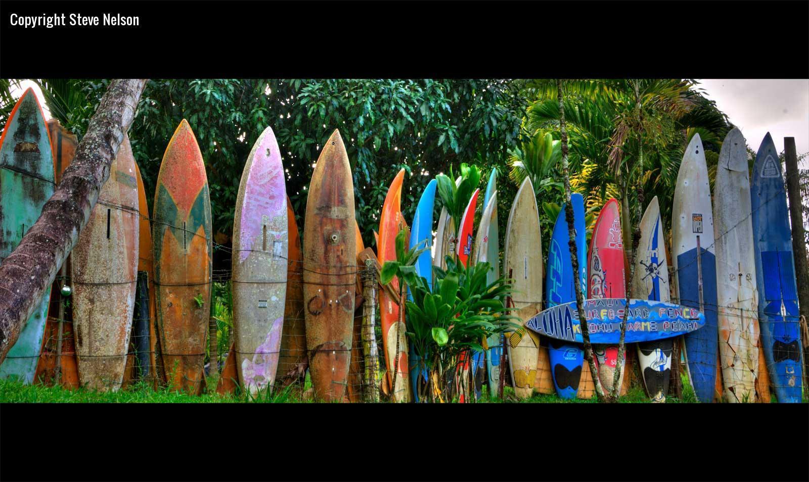 Recinzione di tavole da surf colorate, 1600x954 HD Ready, Desktop