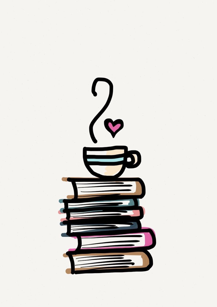 tazza tè su libri, 905x1280 Verticale, Mobile