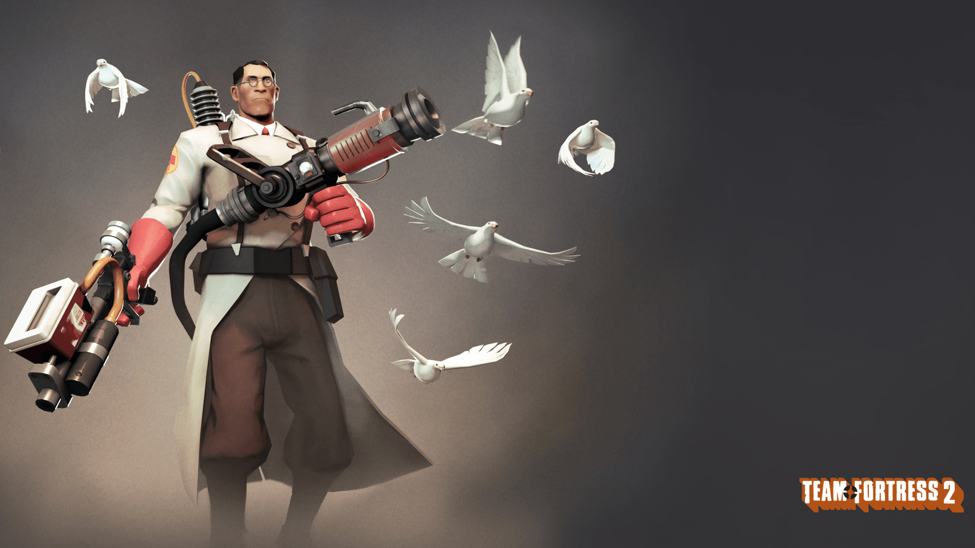 Medic Team Fortress 2 colombe, 1920x1080 Full HD, Monitor Gaming