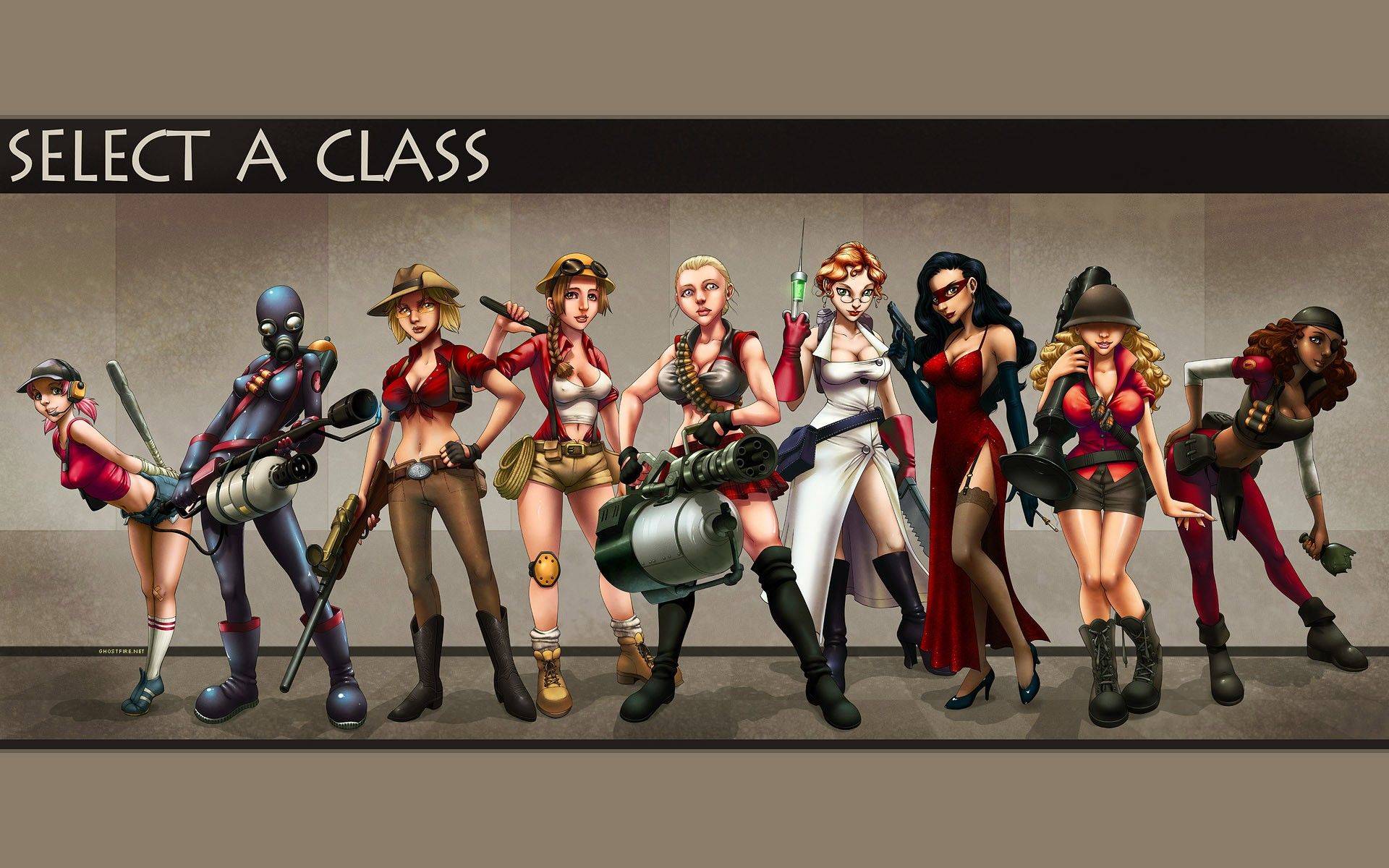 Team Fortress 2 personaggi femminili, 1920x1200 Full HD+, PC Desktop