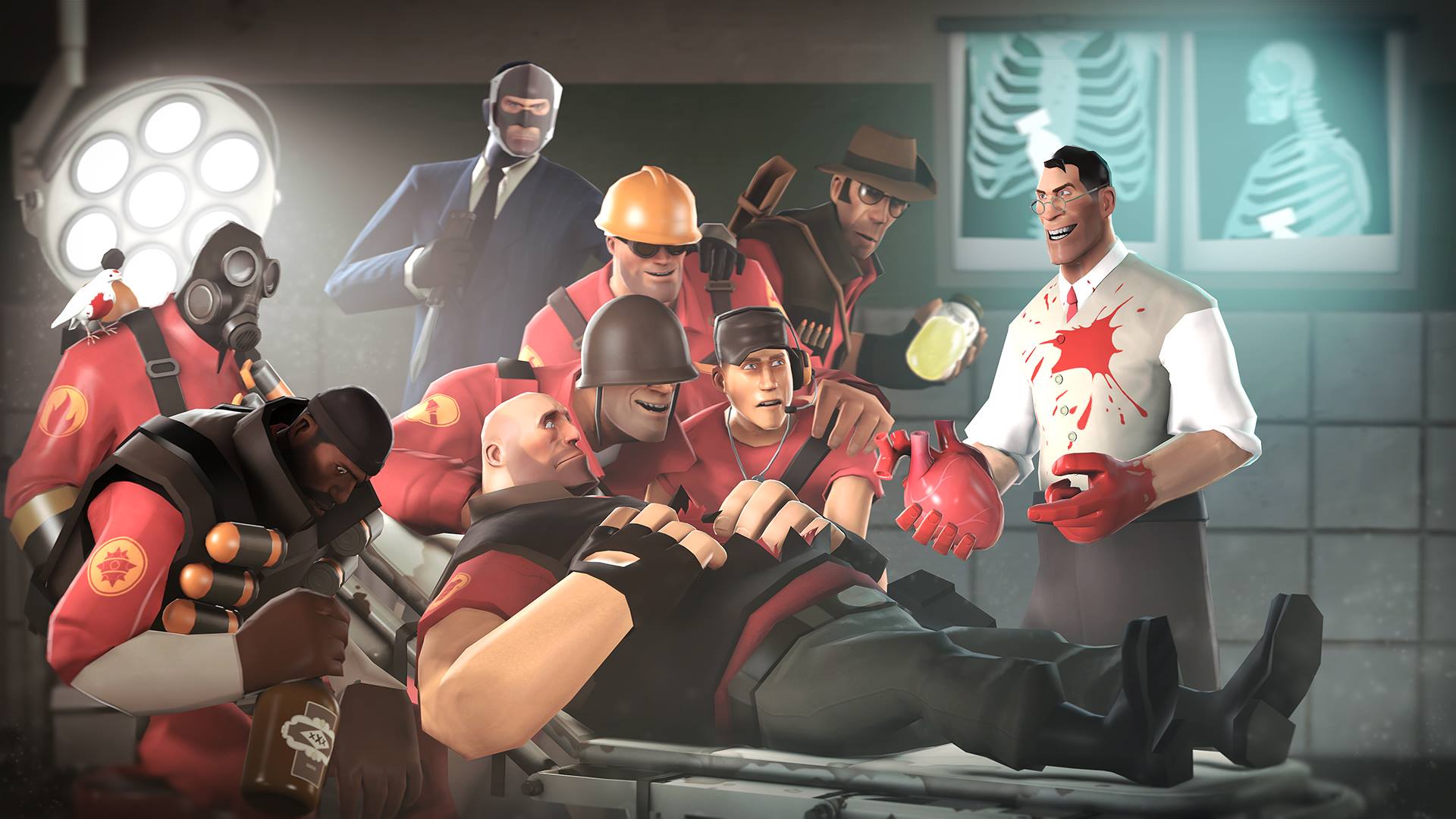 Personaggi Team Fortress 2 infermeria, 1920x1080 Full HD 1080p, PC Desktop