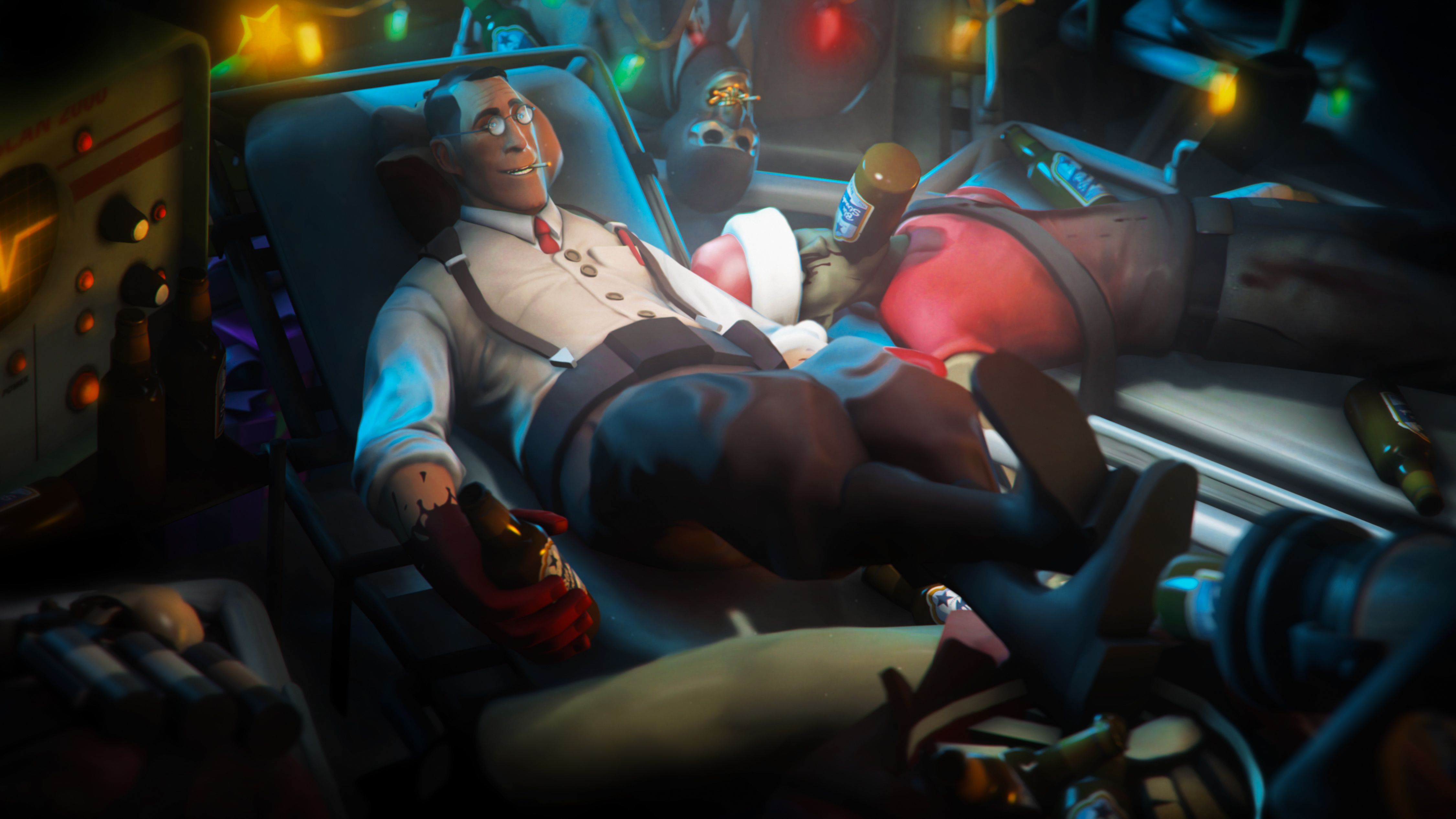 Medic Team Fortress 2 obitorio, 4500x2531 4K Ultra HD, Smart TV 4K