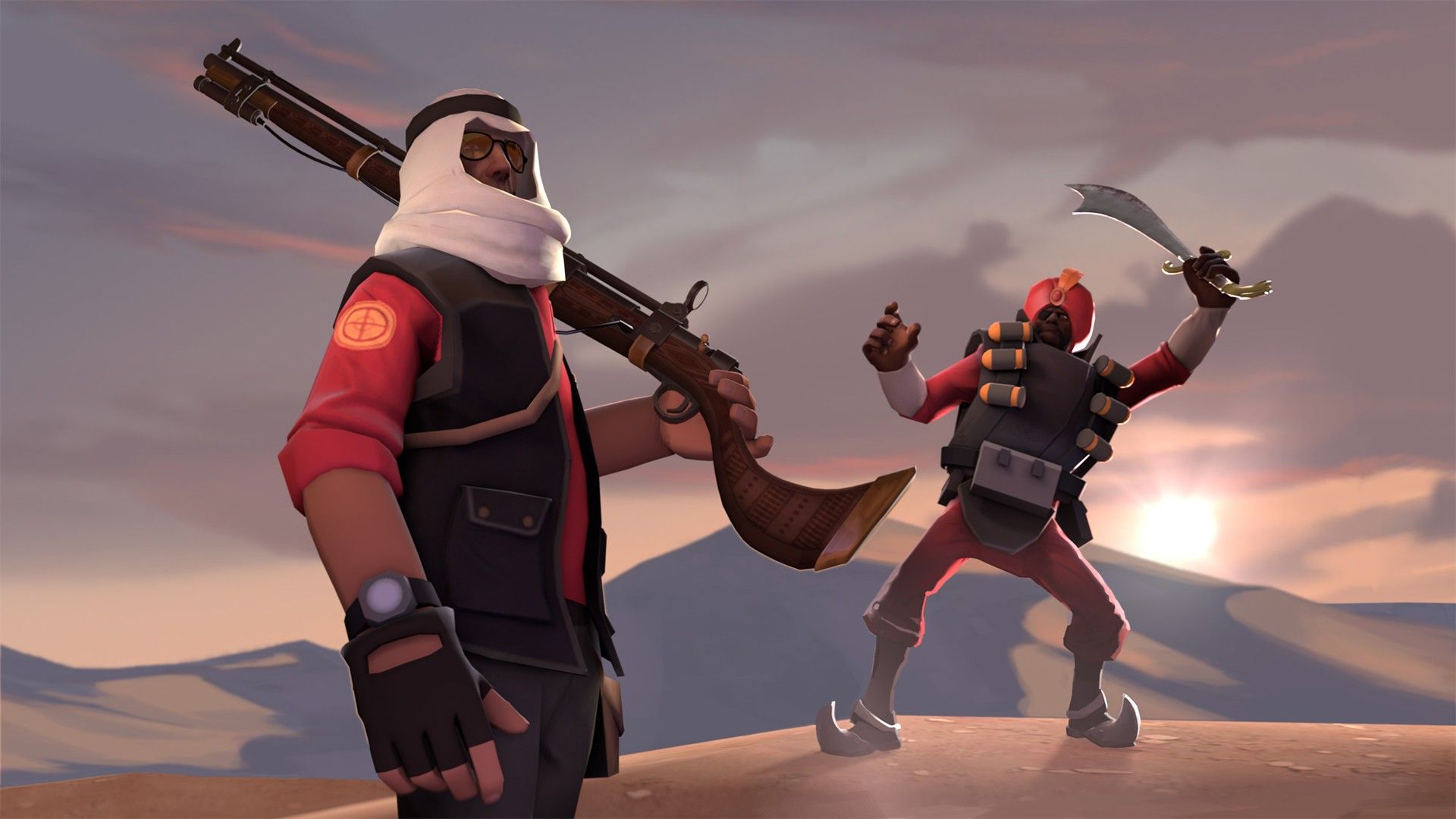 Sniper e Demoman Team Fortress 2, 1920x1080 Full HD 1080p, Monitor Gaming