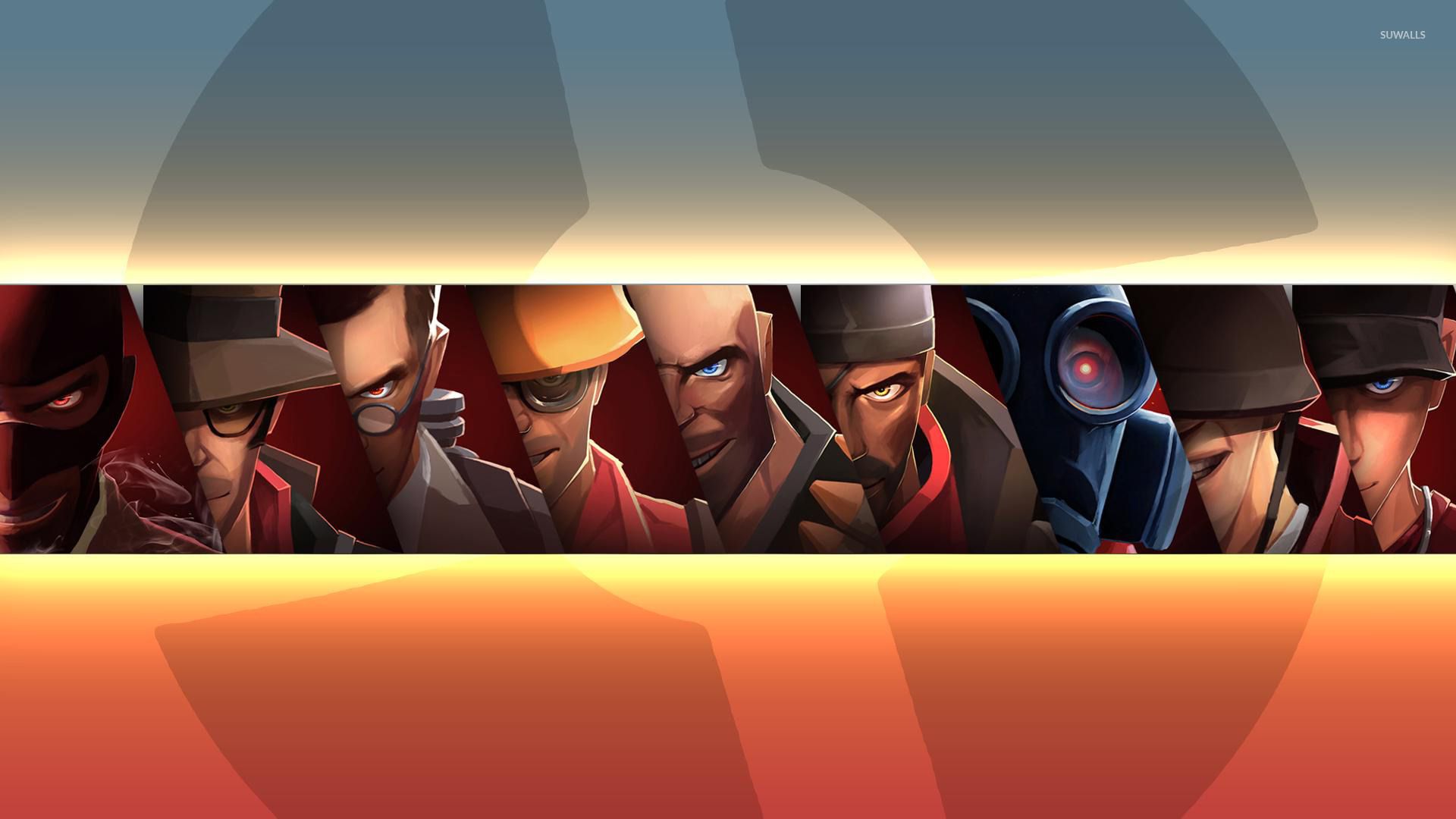 Personaggi Team Fortress 2 in fila, 1920x1080 Full HD, Monitor Gaming