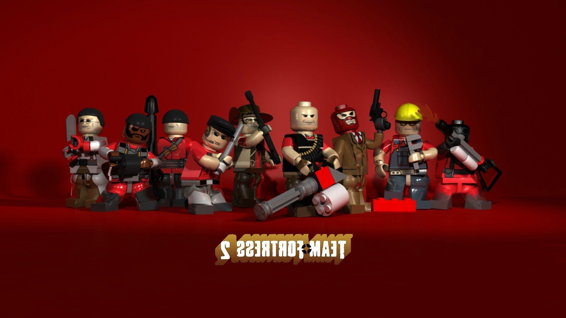 Personaggi Lego Team Fortress 2, 1920x1080 Full HD 1080p, PC