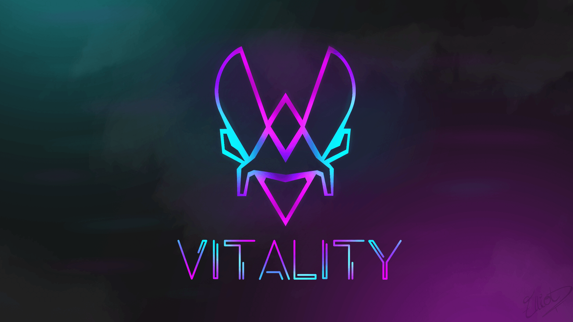Logo Team Vitality esports, 1920x1080 1080p, Laptop