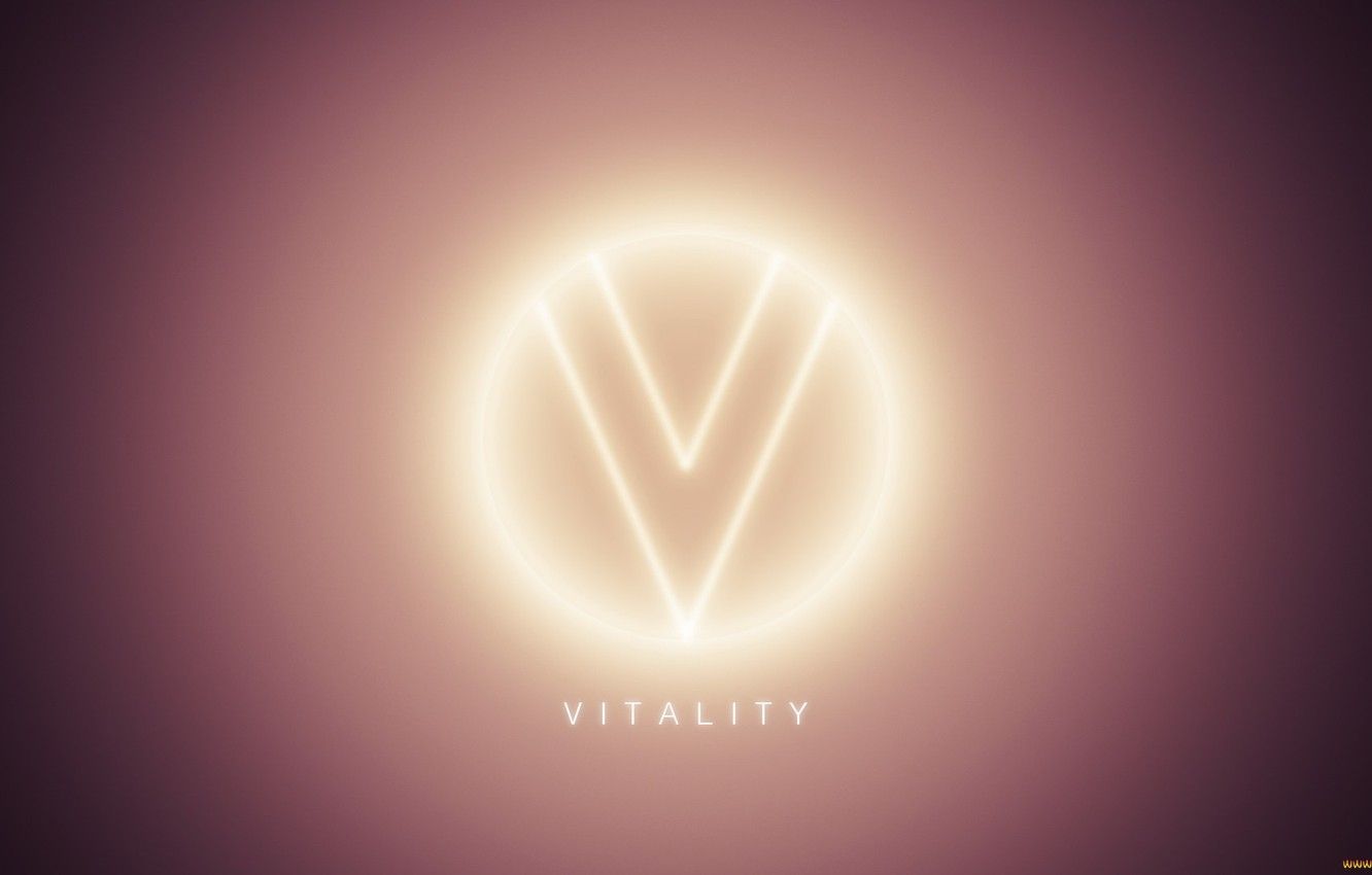 Logo Team Vitality giallo nero, 900x1600 Verticale, Telefono