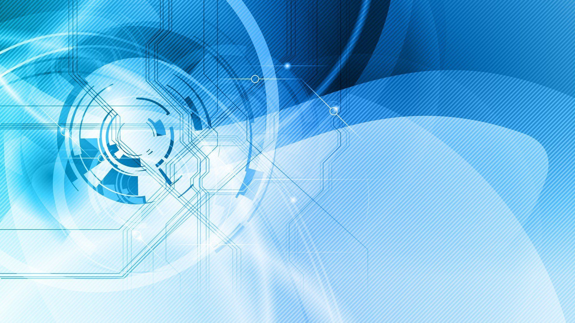 Sfondo astratto tecnologico blu, 1920x1080 Full HD, PC