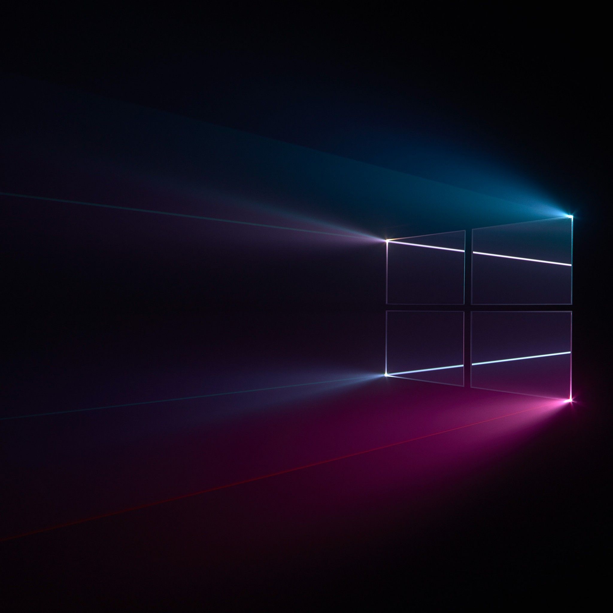 Logo Windows blu e rosa, 2048x2048 2K, PC