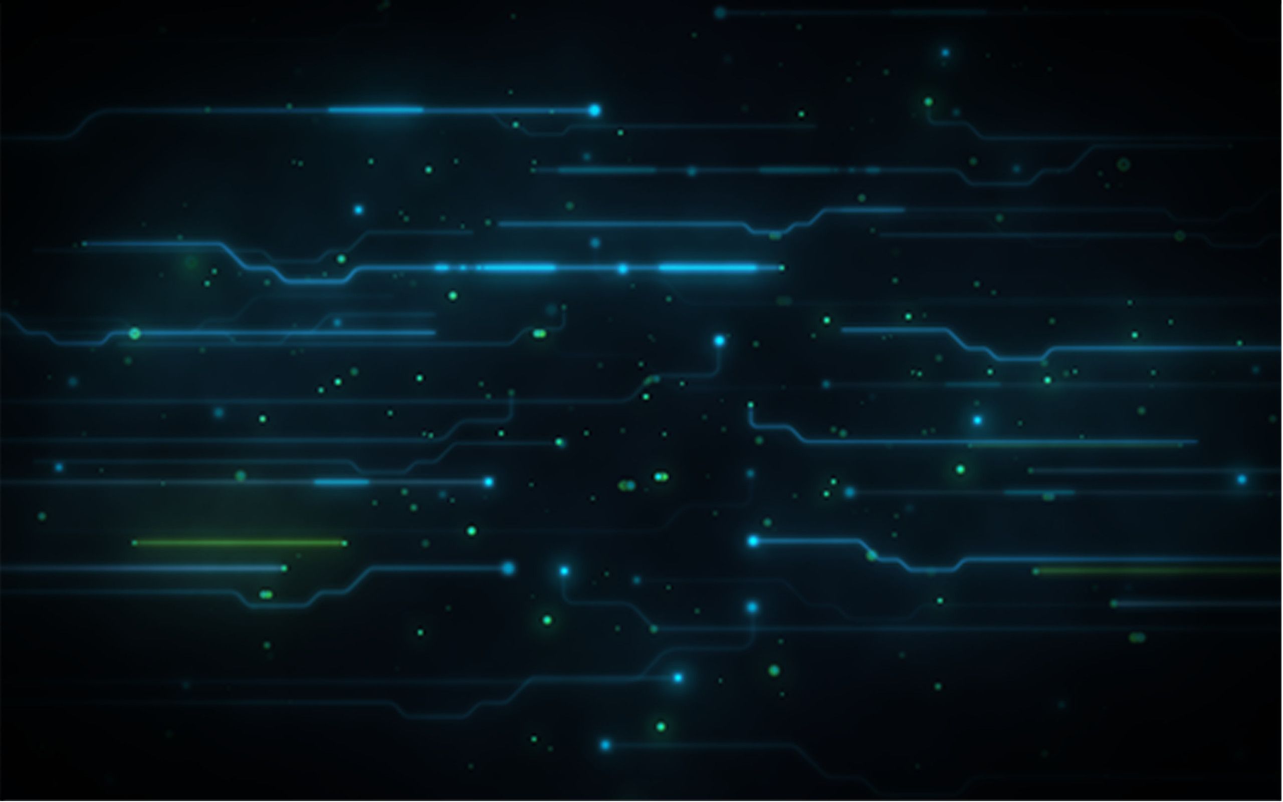 Circuiti astratti blu tecnologia, 2560x1600 2K+, Desktop