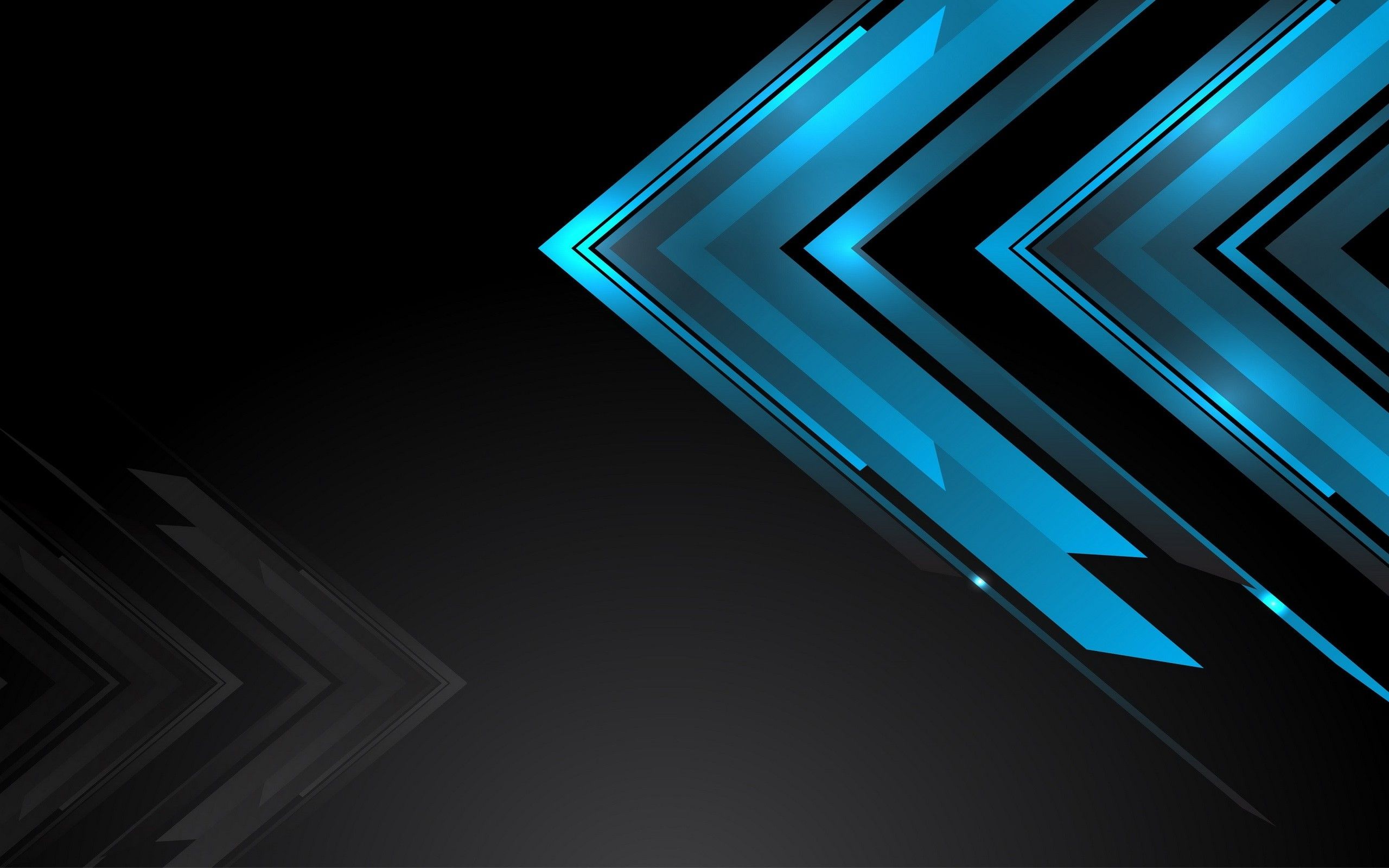 Frecce astratte blu tecnologiche, 2560x1600 WQXGA, PC