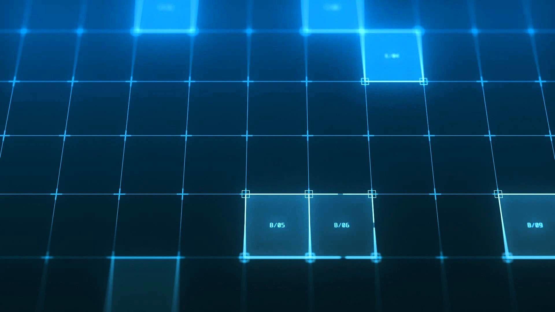 Griglia digitale blu luminosa, 1920x1080 1080p, Desktop