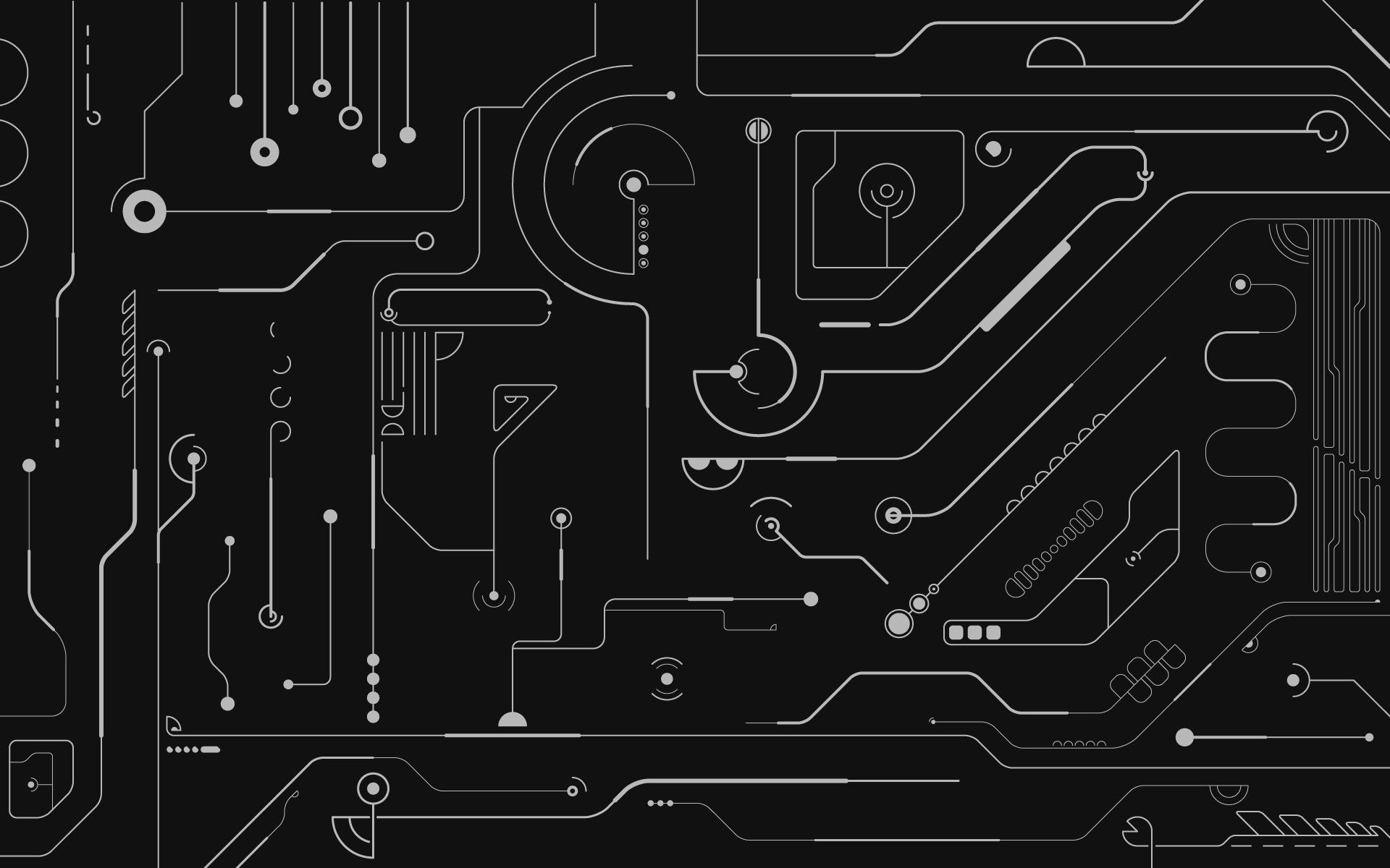 Circuito elettronico astratto nero, 1920x1200 Full HD+, Desktop