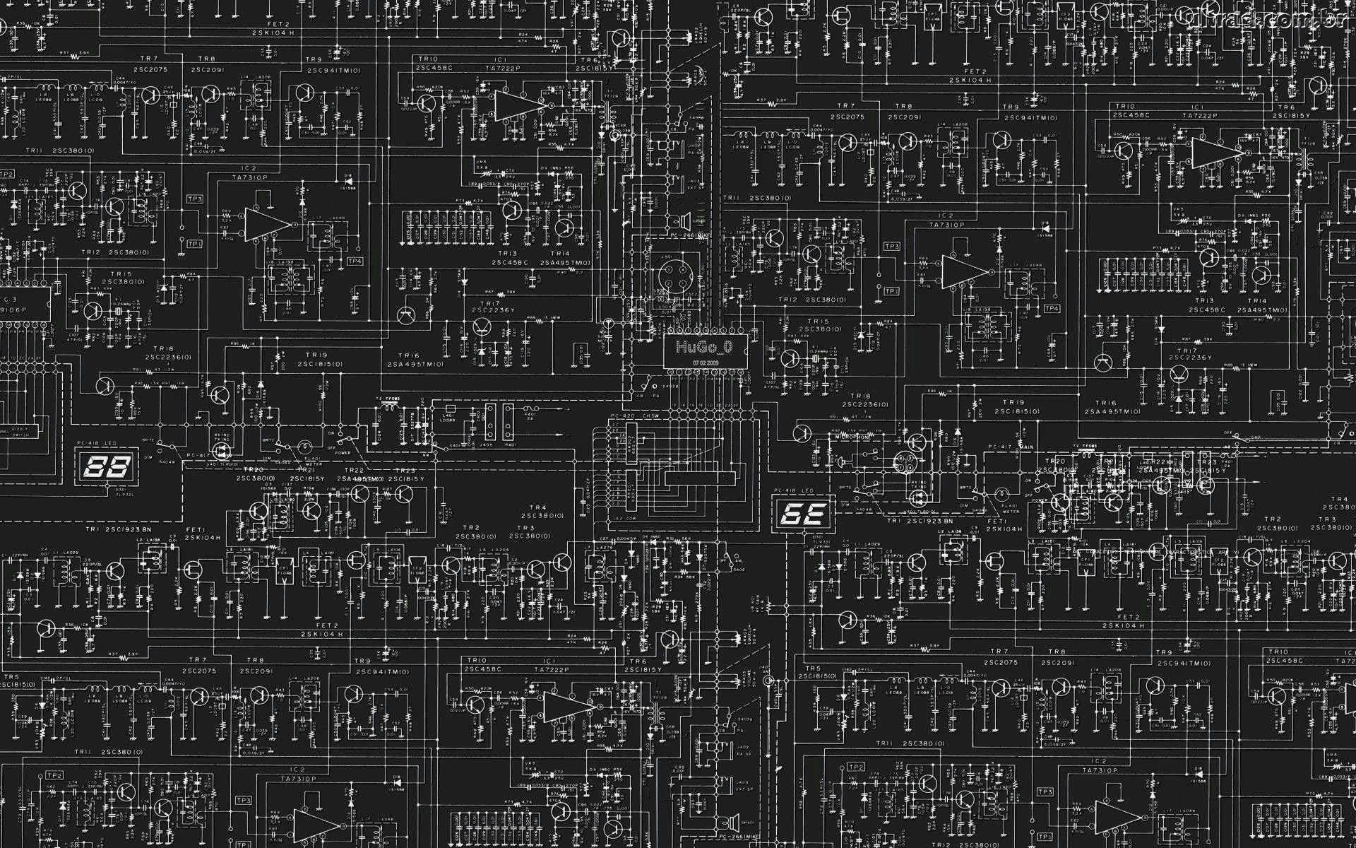 circuito elettronico nero, 1920x1200 Full HD+, Desktop