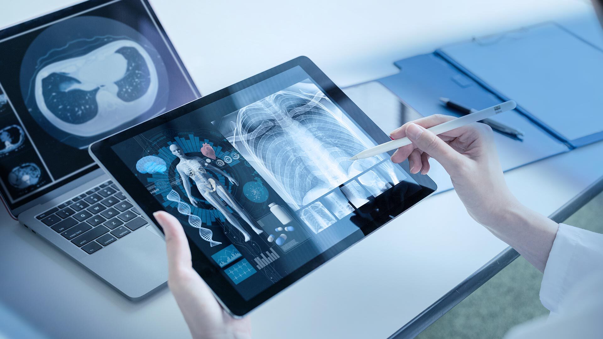 Tablet radiografia polmonare medica, 1920x1080 1080p, Laptop