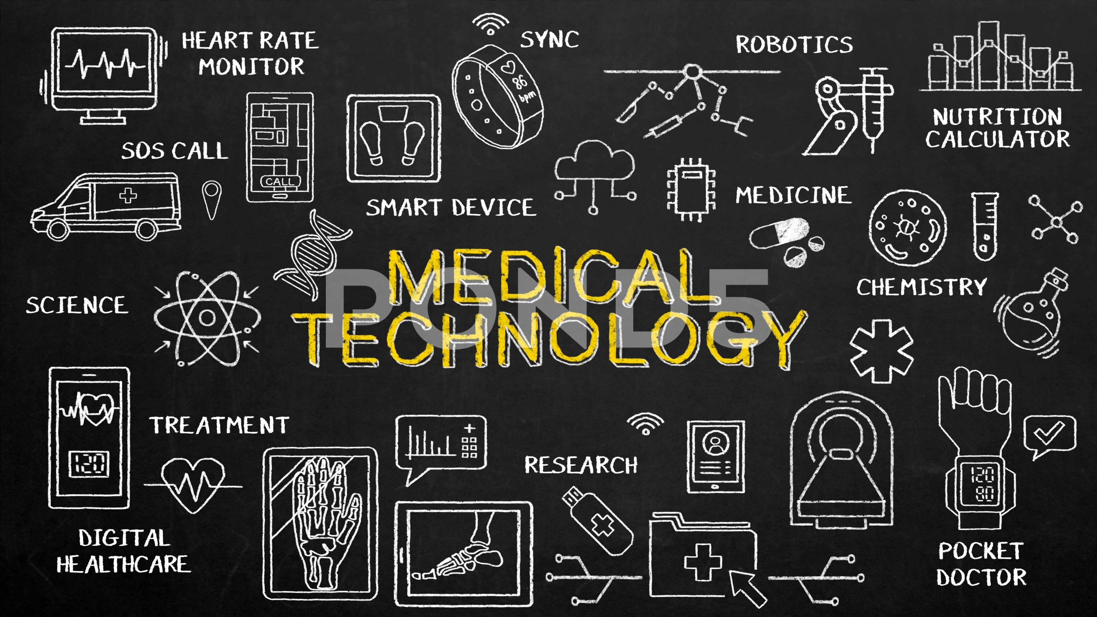 Disegno gesso tecnologia medica, 3840x2161 Ultra HD, Monitor 4K