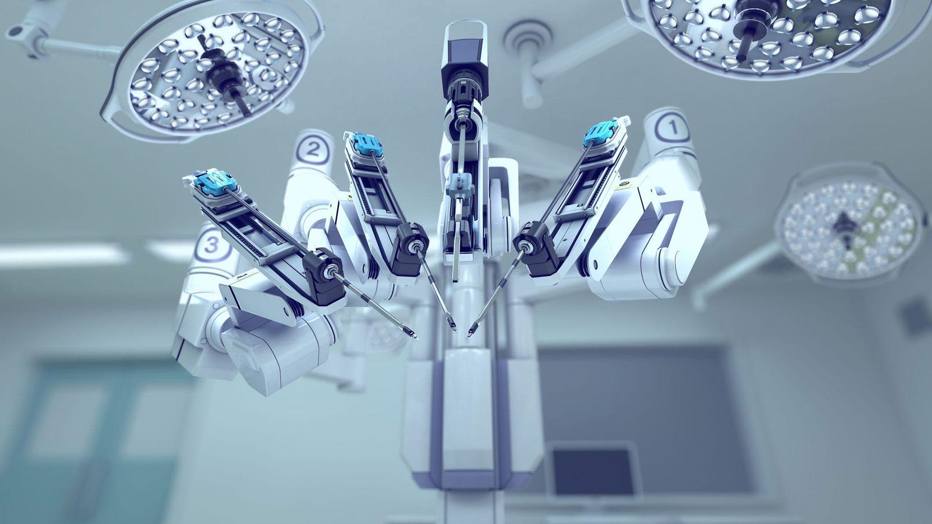 Robot chirurgico in sala operatoria, 1920x1080 Full HD 1080p, Desktop