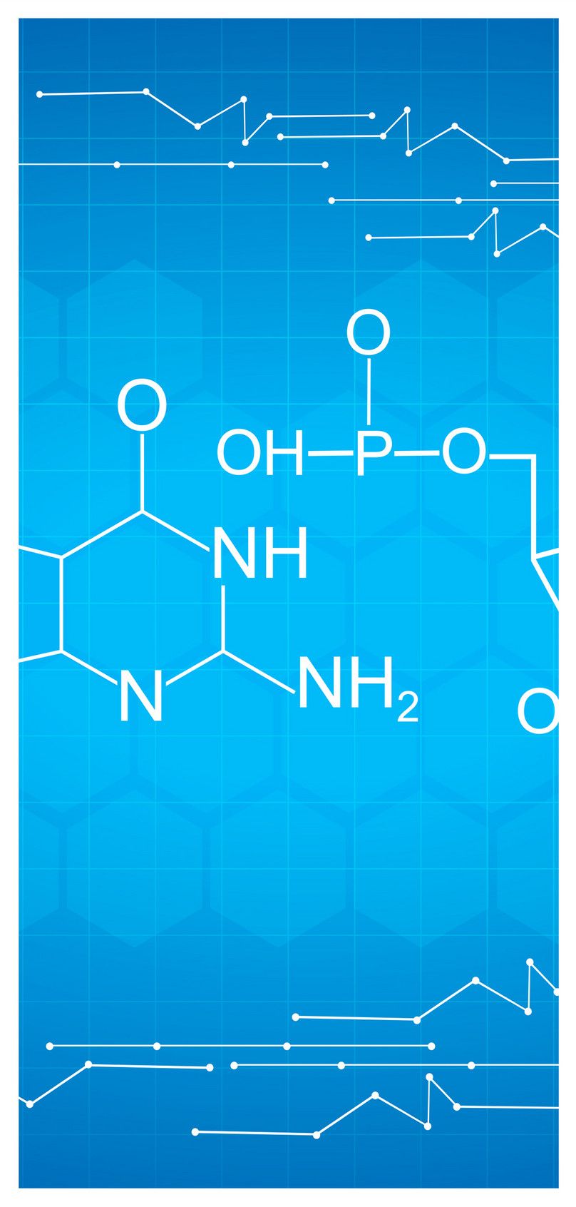 Formule chimiche blu tecnologia, 808x1692 Full HD Verticale, Smartphone