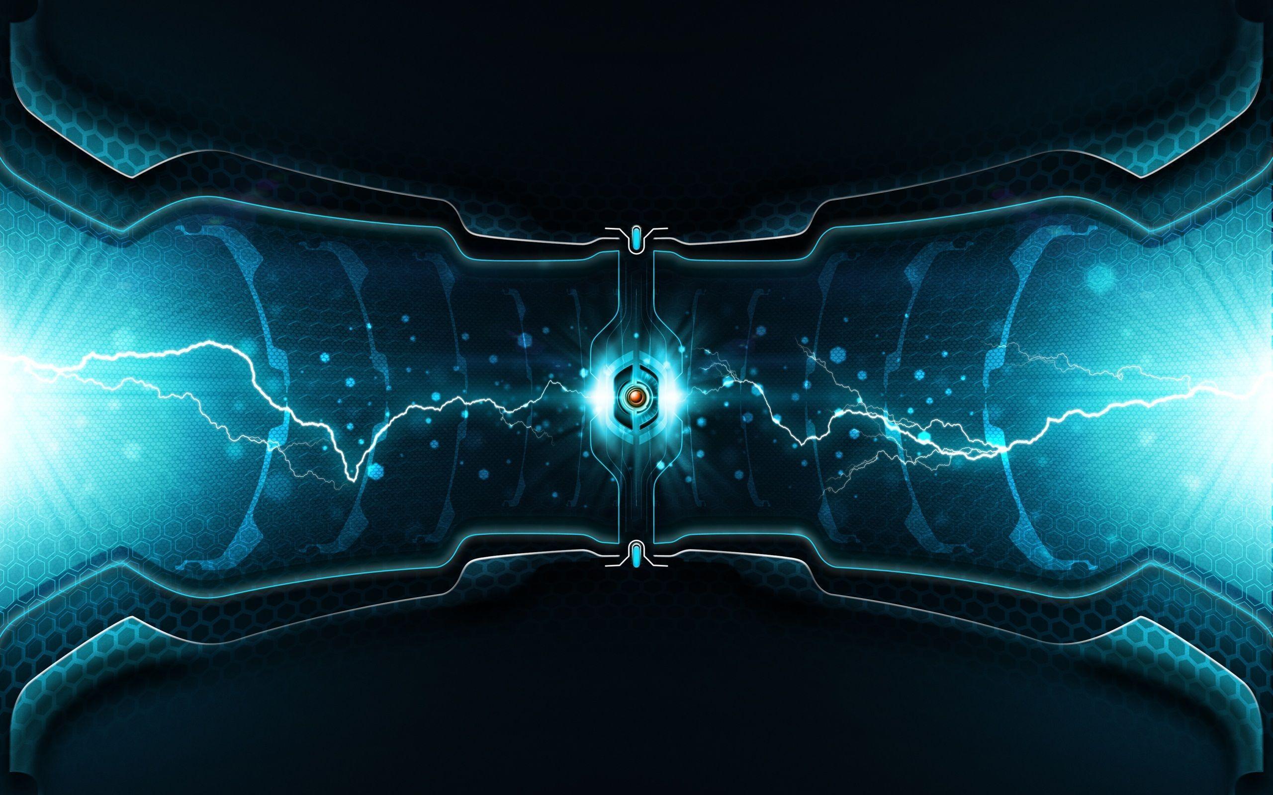 Portale energia blu tecnologico, 2560x1600 2K+, Laptop