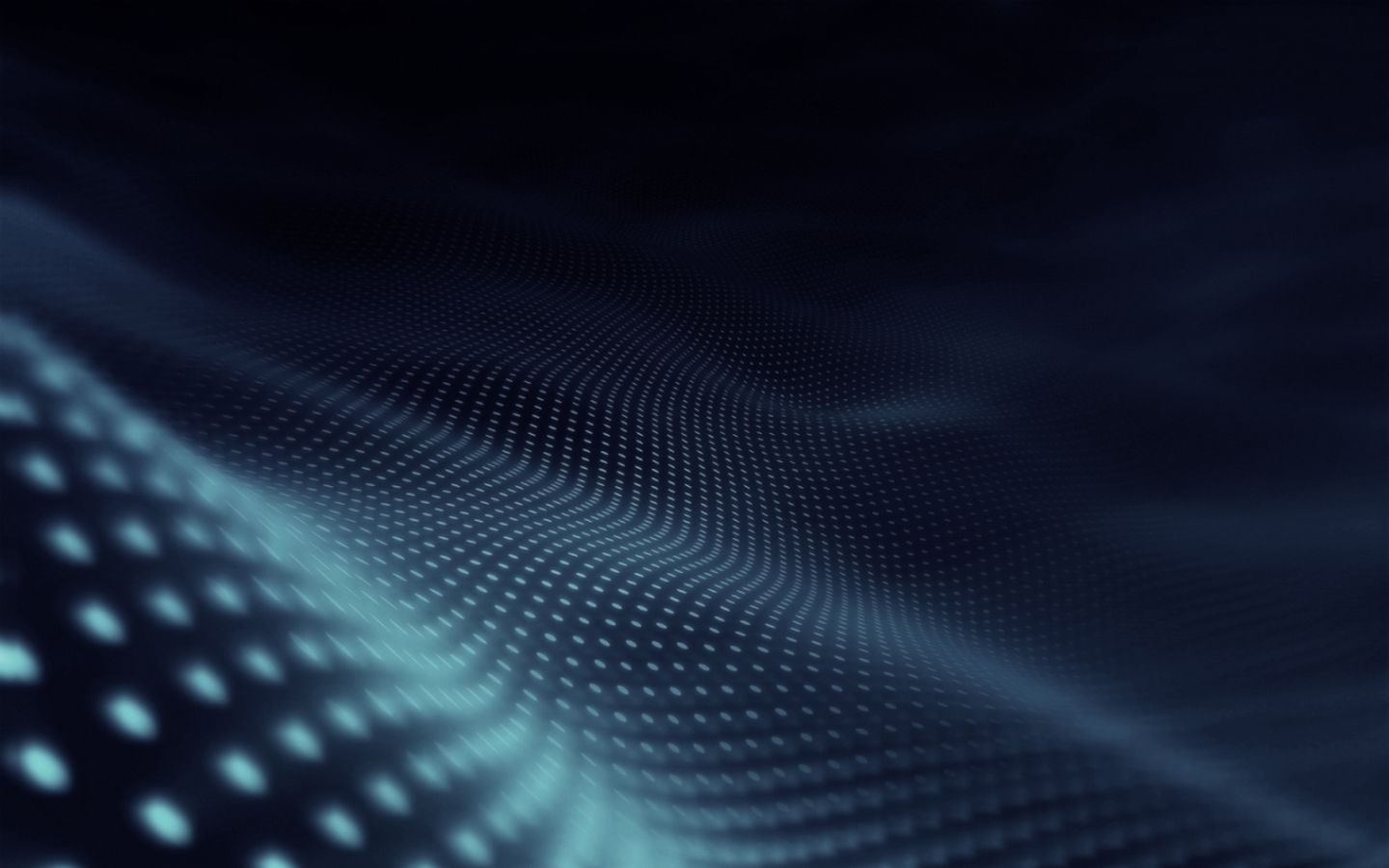 Onda di particelle blu digitali, 1440x900 HD, MacBook Air