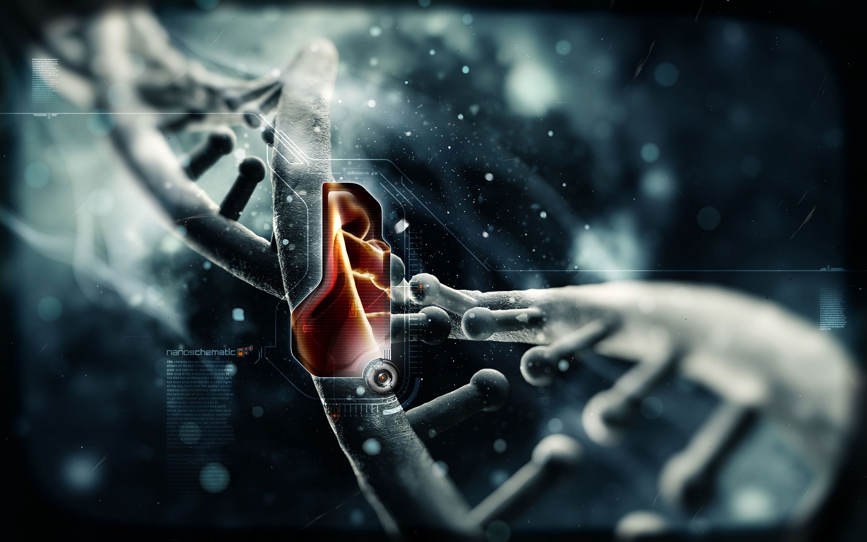 Elica DNA meccanica futuristica, 2880x1800 2K+, Laptop