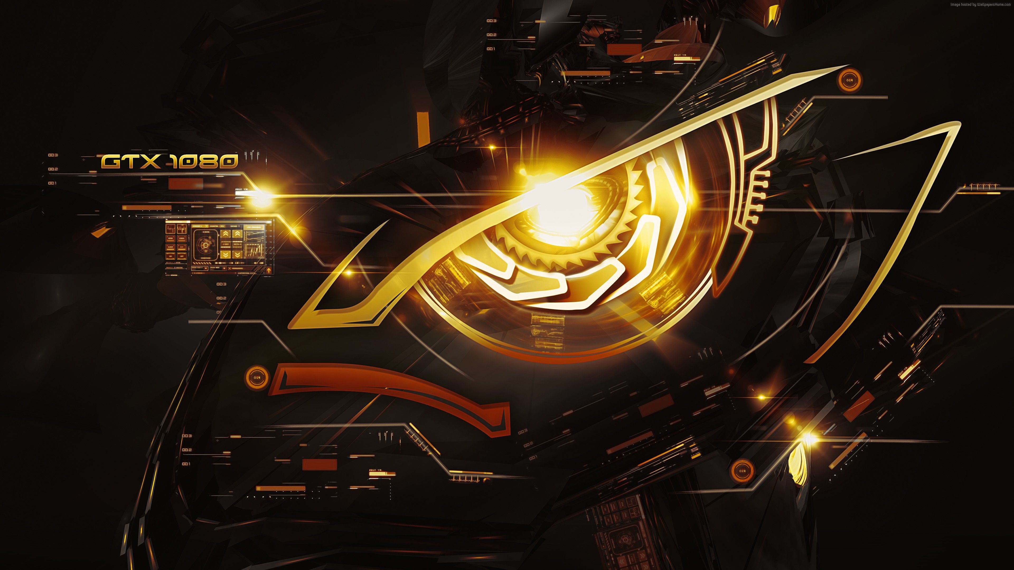 Logo Aorus GTX 1080 dorato, 3840x2160 4K, Desktop 4K