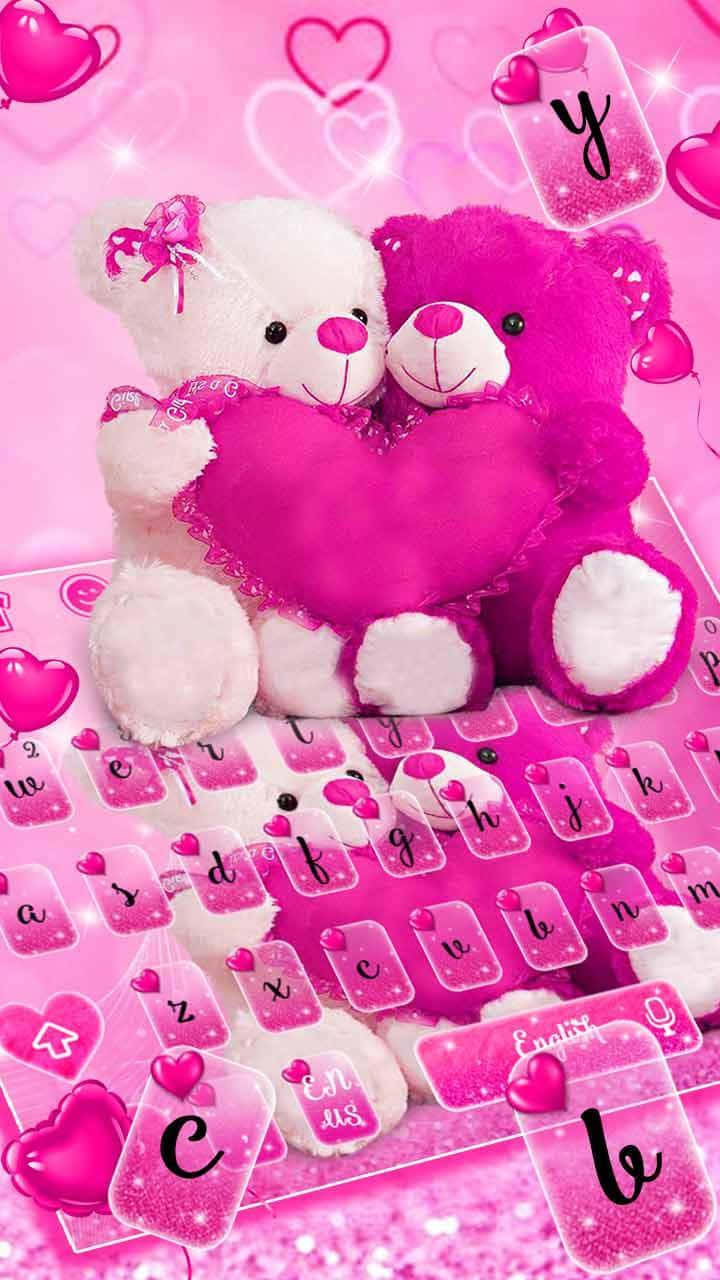 Orsetti rosa con cuore, 720x1280 Full HD Verticale, Smartphone