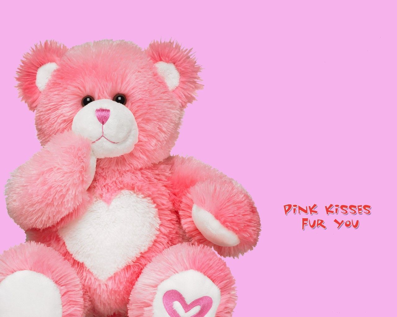 Orsetto peluche rosa con cuore, 1280x1024 720p, Laptop