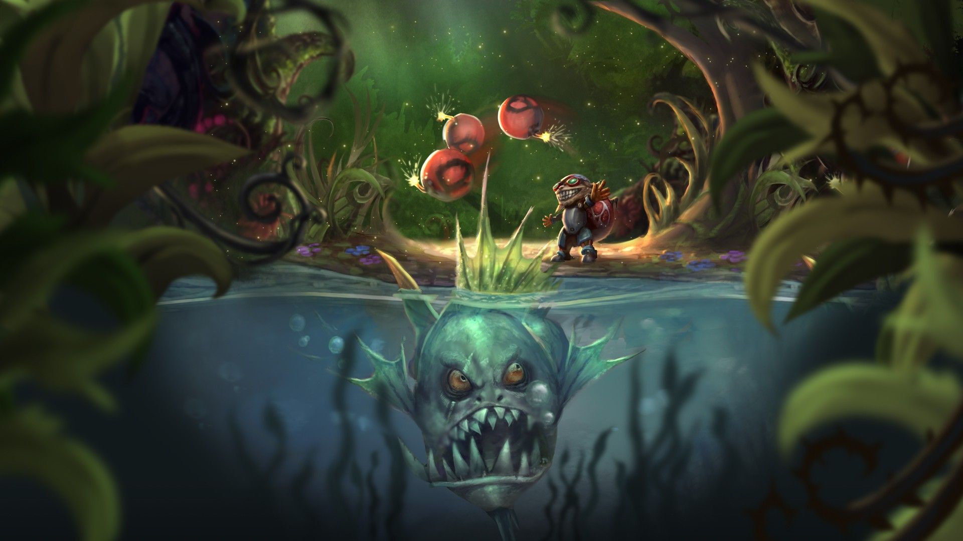 Teemo League of Legends fan art, 1920x1080 1080p, Desktop