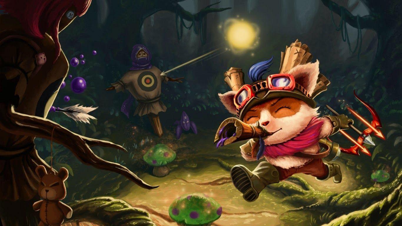 Teemo League of Legends foresta, 1366x768 HD, PC Desktop
