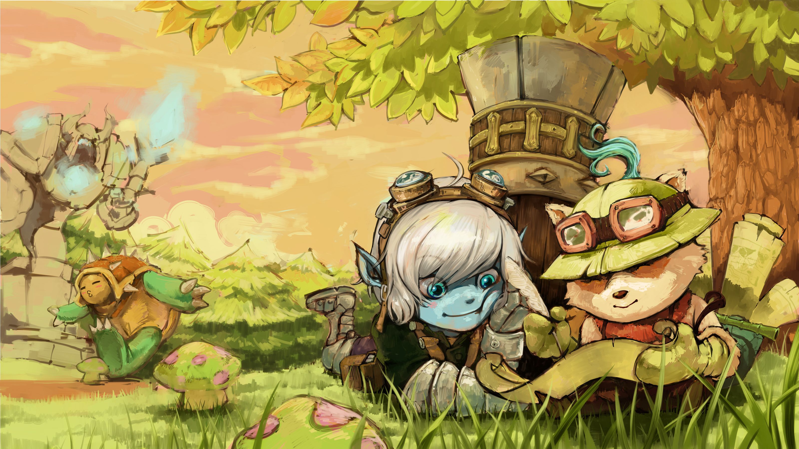 Teemo panda League of Legends, 3840x2160 4K, Desktop 4K