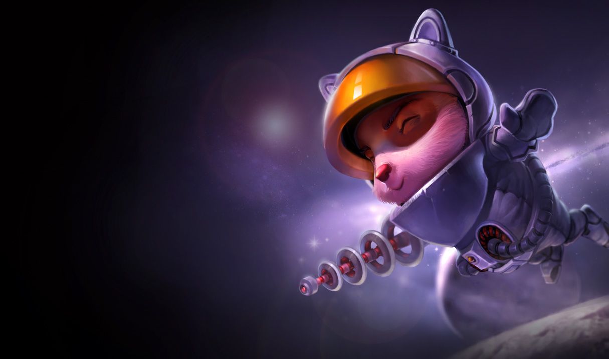 Teemo astronauta League of Legends, 1215x717 HD, PC