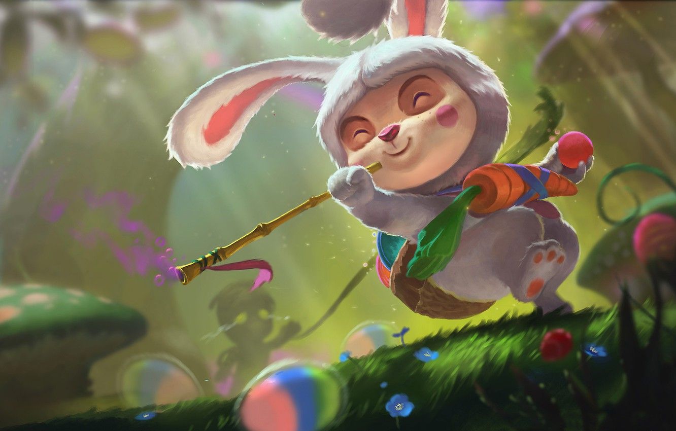 Teemo League of Legends foresta, 1920x1080 Full HD 1080p, PC